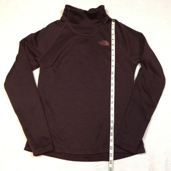 The North Face Canyonlands Womens S 1/4 Zip Purple Wine Long Sleeve Fleece Top - Picture 9 of 10